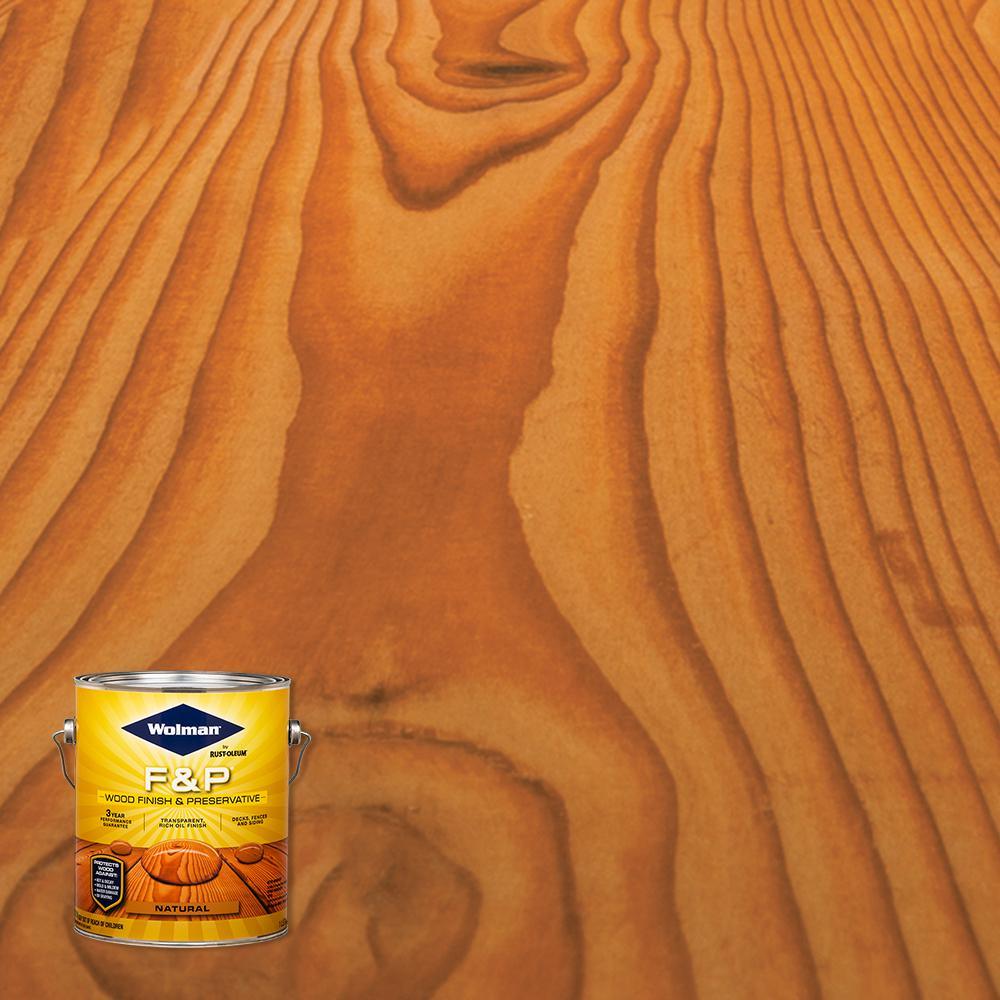 Wolman 5 Gal. F&P Natural Exterior Wood Stain Finish and Preservative - Super Arbor