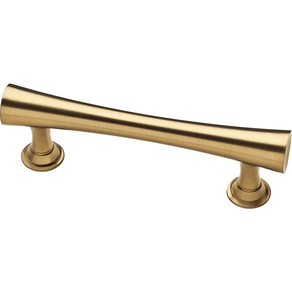 Drum 3 in. (76 mm) Center-to-Center Champagne Bronze Drawer Pull - Super Arbor