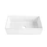 Bradstreet II Farmhouse/Apron-Front Fireclay 30 in. Single Bowl Kitchen Sink in Crisp White - Super Arbor