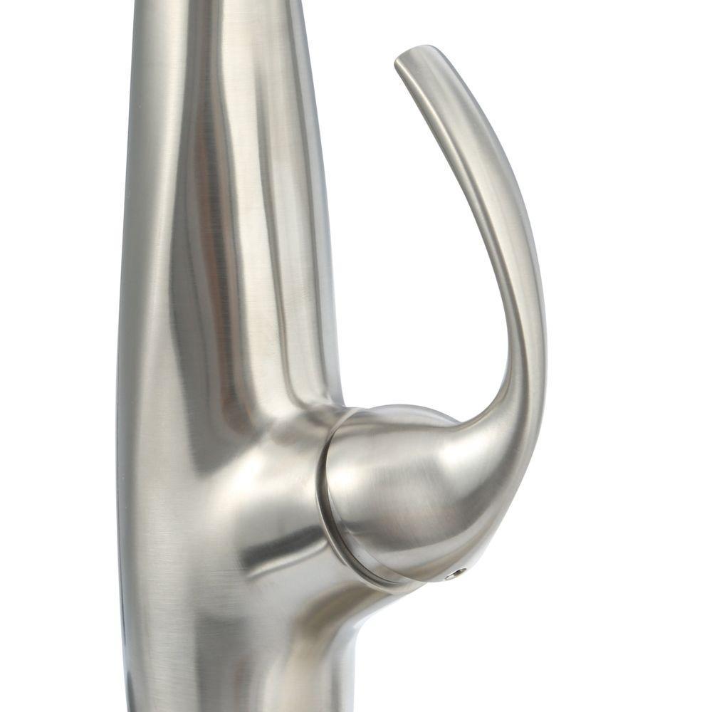 Avanti Single-Handle Pull-Down Sprayer Kitchen Faucet in Stainless Steel - Super Arbor