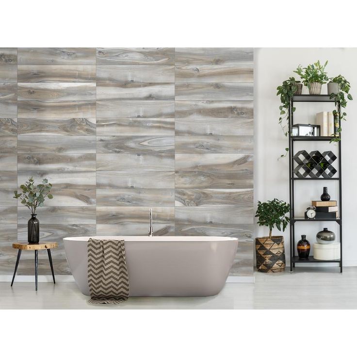 Florida Tile Home Collection Outer Banks Blue 8 in. x 36 in. Matte Porcelain Floor and Wall Tile (367.2 sq. ft. / Pallet)