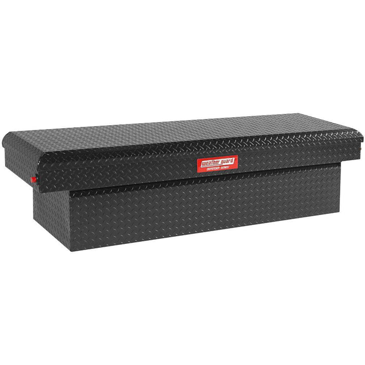 Weather Guard 71.38 in. Matte Black Aluminum Full Size Crossbed Truck Tool Box - Super Arbor