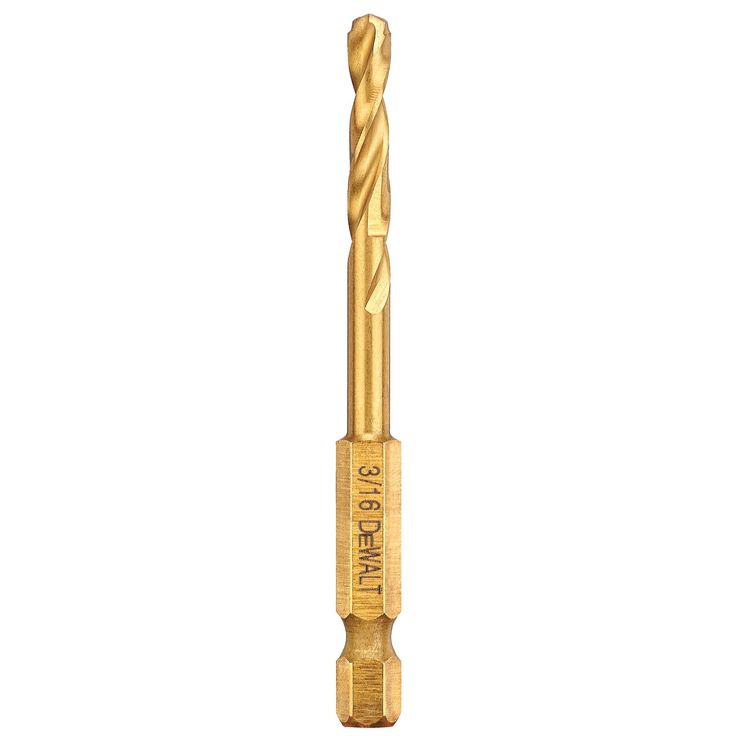 DEWALT 3/16-in x 6-in Titanium Twist Drill Bit