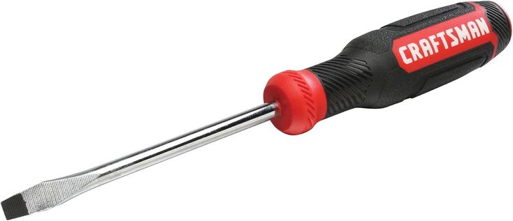 CRAFTSMAN Bi-Material Handle 1/4-in Slottedhead Screwdriver