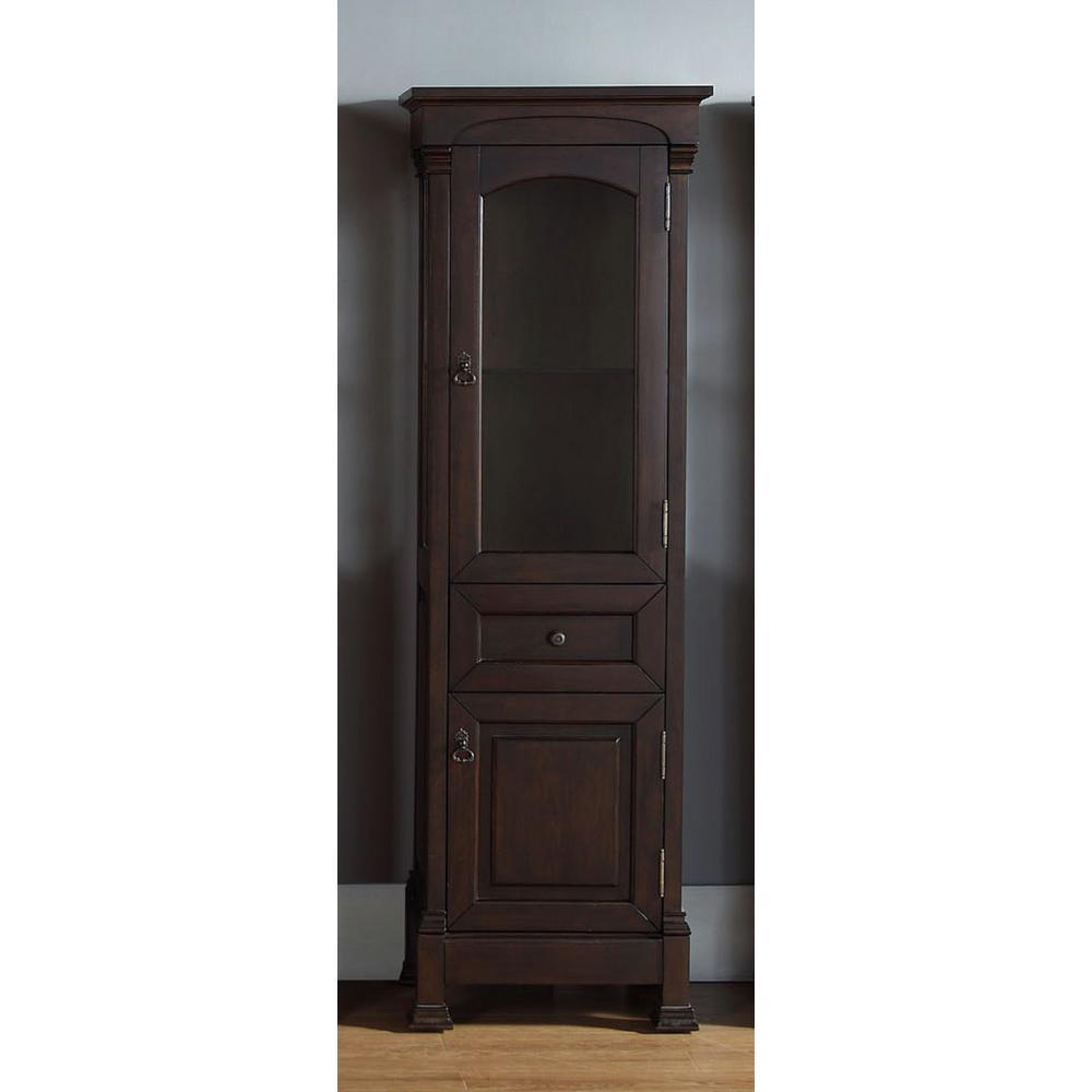 Brookfield 20.50 in. W x 16.25 in. D x 65 in. H Double Door Floor Cabinet in Country Oak - Super Arbor