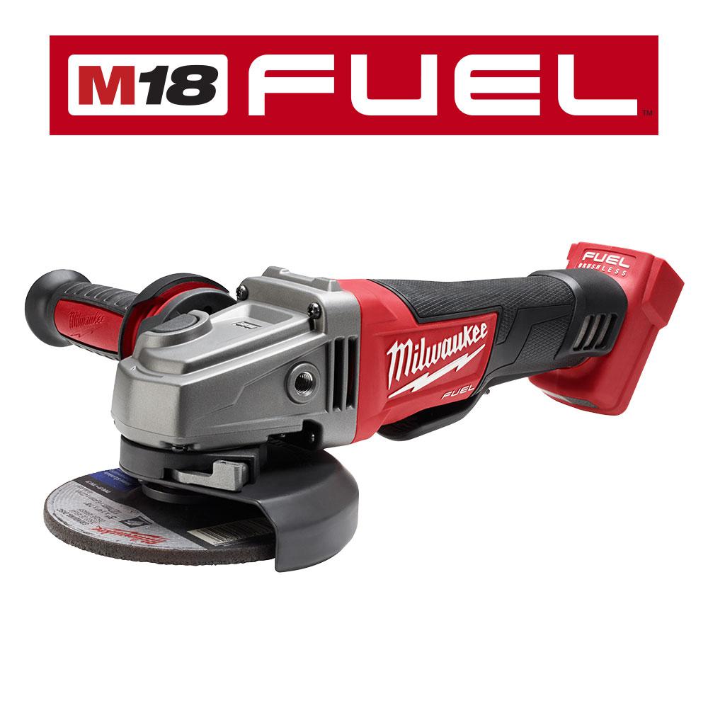 M18 FUEL 18-Volt 4-1/2 in./5 in. Lithium-Ion Brushless Cordless Grinder with Reciprocating Saw and 2 Batteries