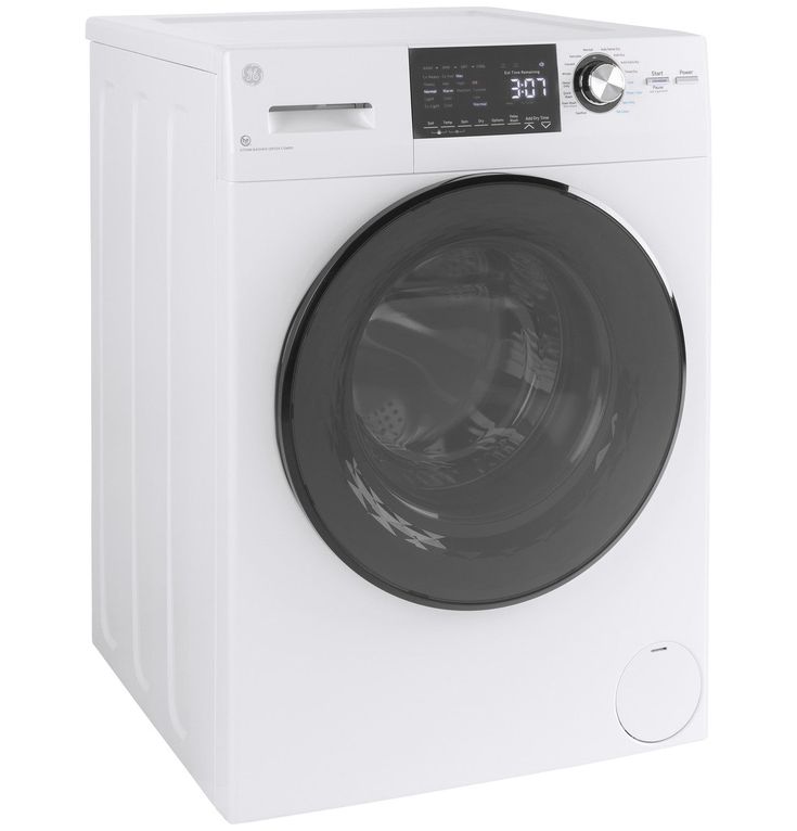 GE 2.4 cu. ft. White High-Efficiency 120-Volt Ventless Electric All-in-One Washer Dryer Combo