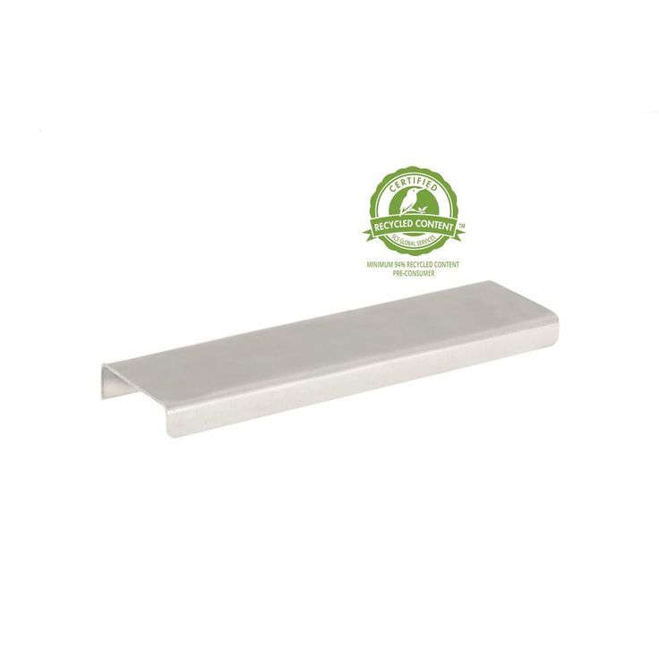 5 in (127 mm) Brushed Nickel Contemporary Edge Drawer Pull