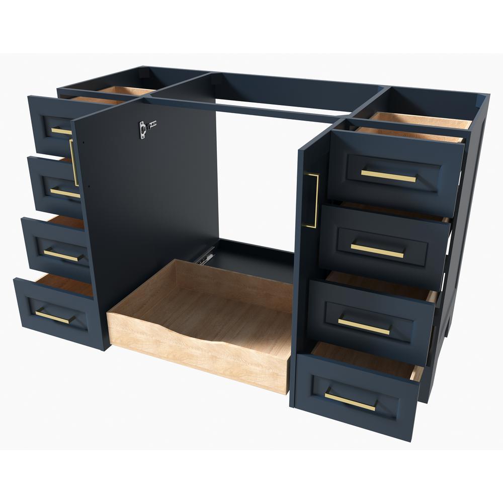 Taylor 54 in. W Vanity Cabinet Only in Midnight Blue - Super Arbor