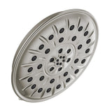 4-Spray 8.3 in. Single Wall Mount Fixed H2Okinetic Shower Head in Matte Black - Super Arbor
