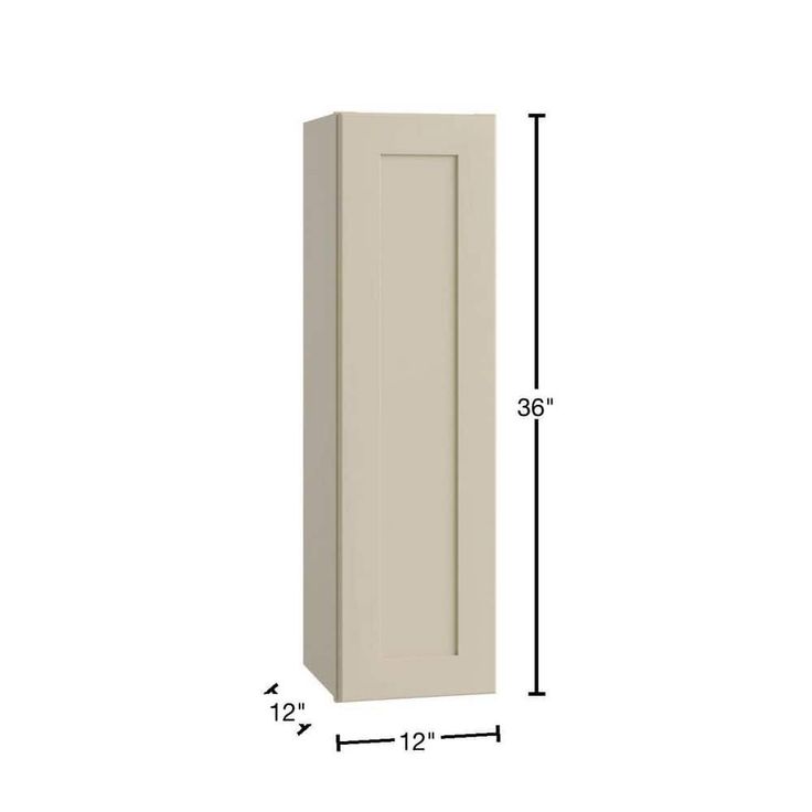 Home Decorators Collection Newport 12 in. W x 12 in. D x 36 in. H Assembled Plywood Wall Kitchen Cabinet in Blended Cream with Soft Close