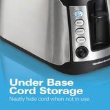 4-Slice Black Long Slot Toaster