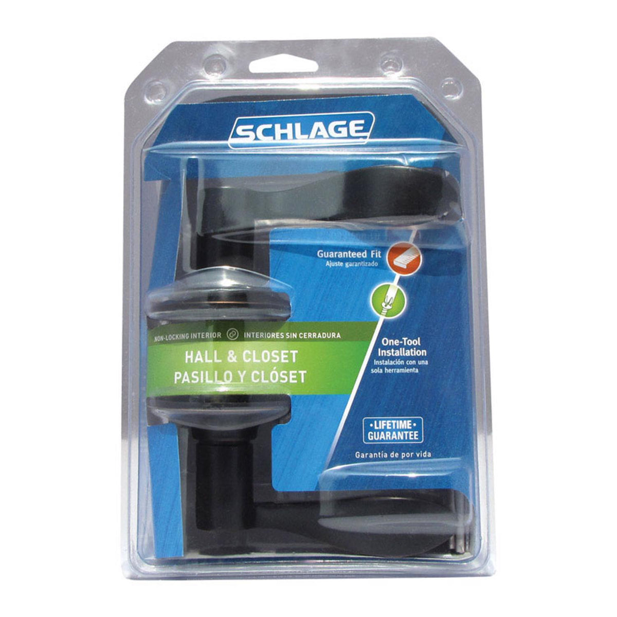 Schlage Accent Aged Bronze Passage Lockset, ANSI Grade 2, 1-3/4 in.