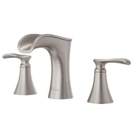 Pfister Jaida Spot Defense Brushed Nickel 2-Handle Widespread WaterSense Bathroom Sink Faucet with Drain