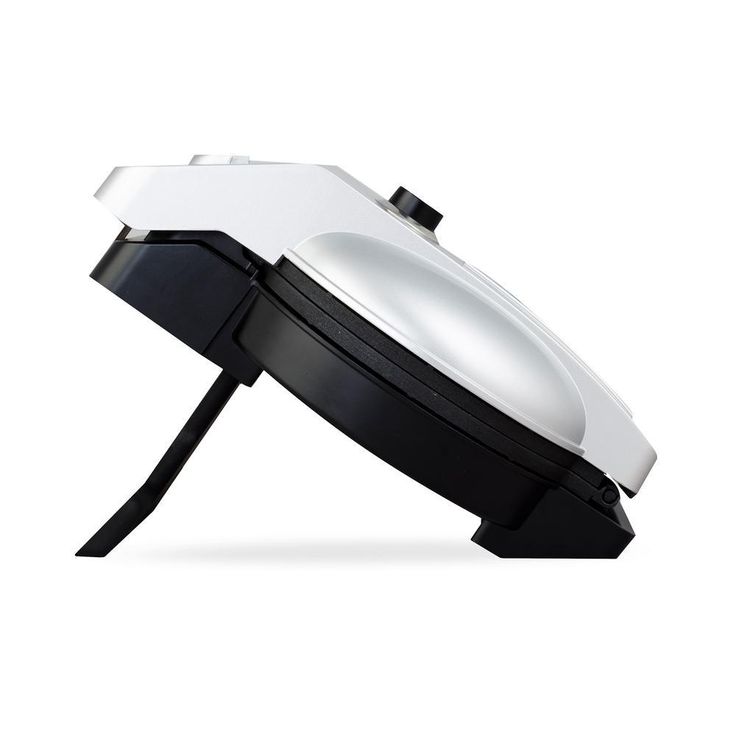 Easy Pour Single Waffle Black Belgian Waffle Maker