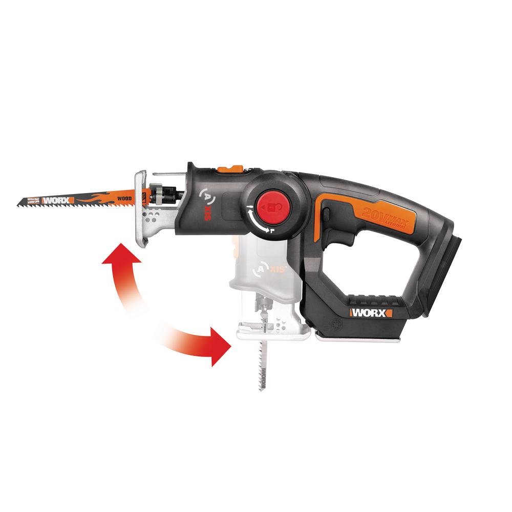 POWER SHARE 20-Volt Axis Cordless Reciprocating and Jig Saw (Tool Only) - Super Arbor