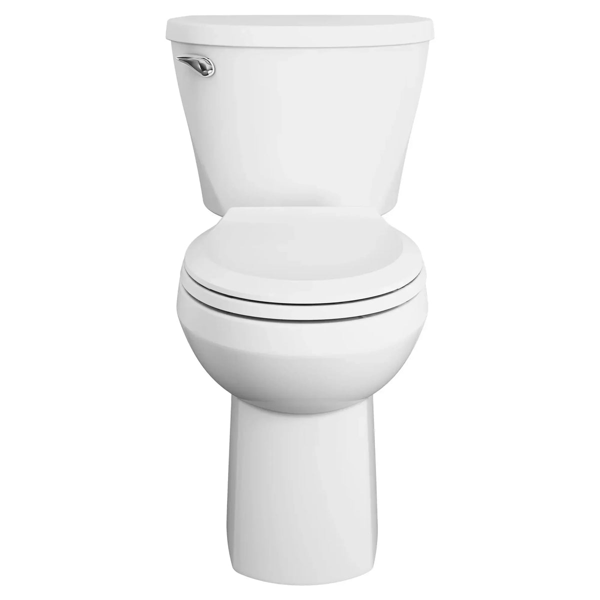 American Standard Mainstream White WaterSense Round Chair Height 2-Piece Toilet, 12-in Rough-In