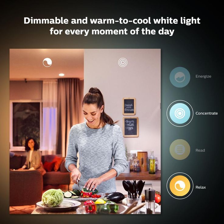 Philips Hue White Ambiance BR30 LED 65-Watt Equivalent Dimmable Smart Wireless Flood Light Bulb with Bluetooth (2 Pack)