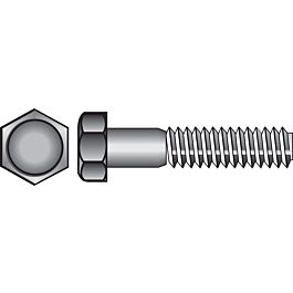 Hillman 3/8 in. Diameter x 1-1/2 in. Length Hot-Dipped Galvanized Steel Hex Bolt, 100-Pack