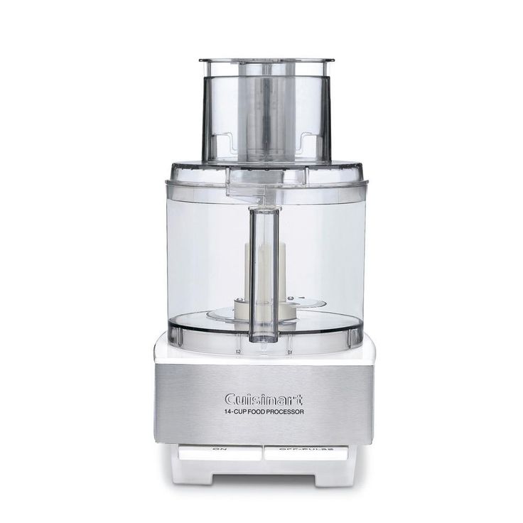 Custom 14-Cup 2-Speed White Stainless Steel Food Processor with Pulse Control