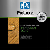 PPG ProLuxe 1 gal. Teak RE SRD Exterior Transparent Matte Wood Finish - Super Arbor