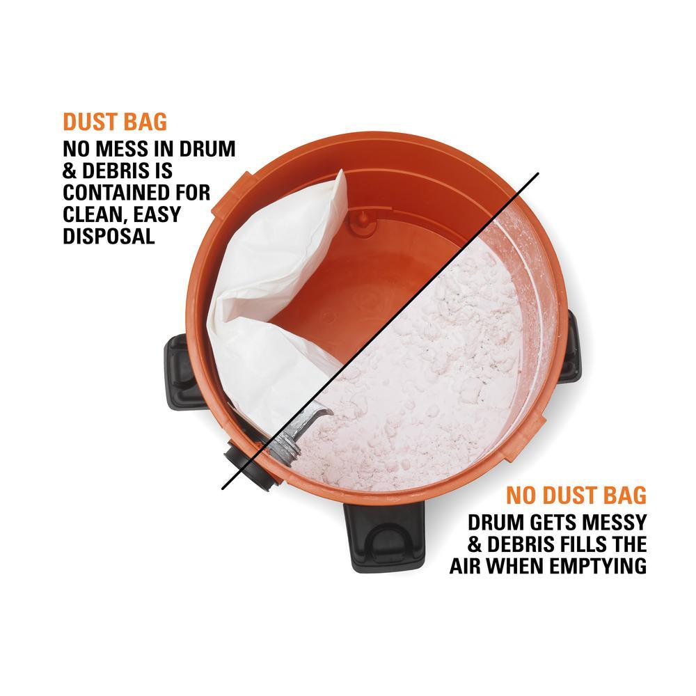 High-Efficiency Size A Dust Bags for 12 Gal. to 16 Gal. RIDGID Wet/Dry Vacs (2-Pack) - Super Arbor