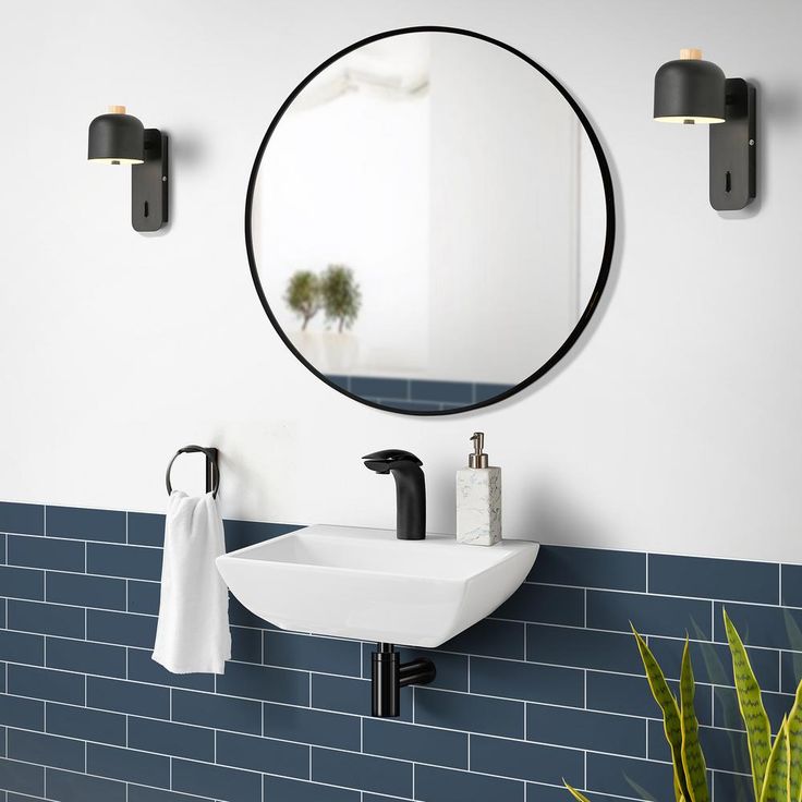 Swiss Madison Sublime Compact Ceramic Wall Hung Sink in White
