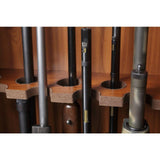 8 Gun Key Locking Gun Cabinet in Brown - Super Arbor