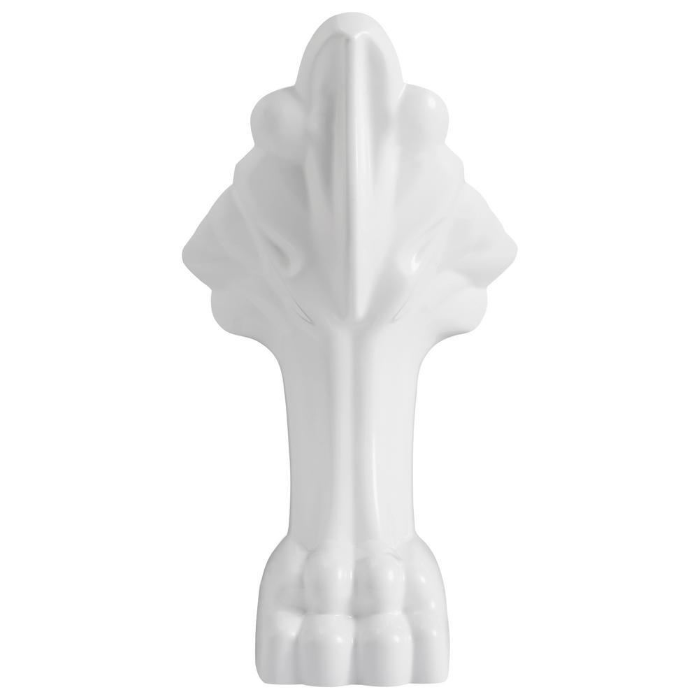 66.9 in. Acrylic Clawfoot Non-Whirlpool Bathtub in White - Super Arbor
