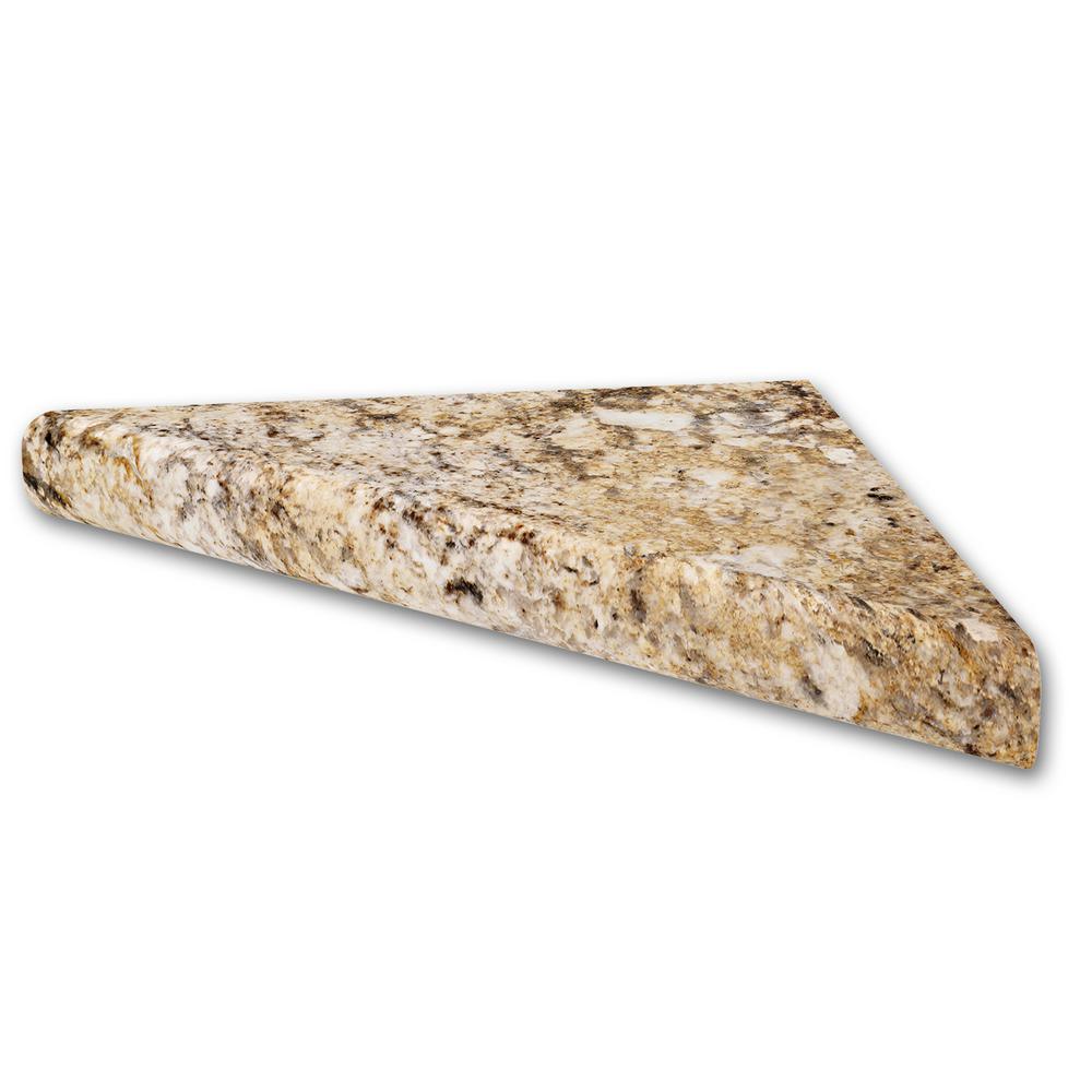 15 in. Corner Shelf Niche in Calacatta White - Super Arbor
