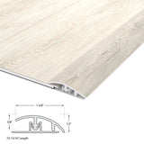 CALI Mute Step Castaway Oak 0.56-in T x 1.37-in W x 72-in L Vinyl Reducer