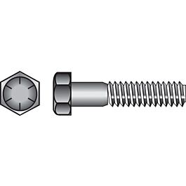 Hillman 5/8 in. Diameter x 4 in. Length Heat-Treated Steel Hex Head Cap Screw, Grade 8, Coarse Thread, 25-Pack