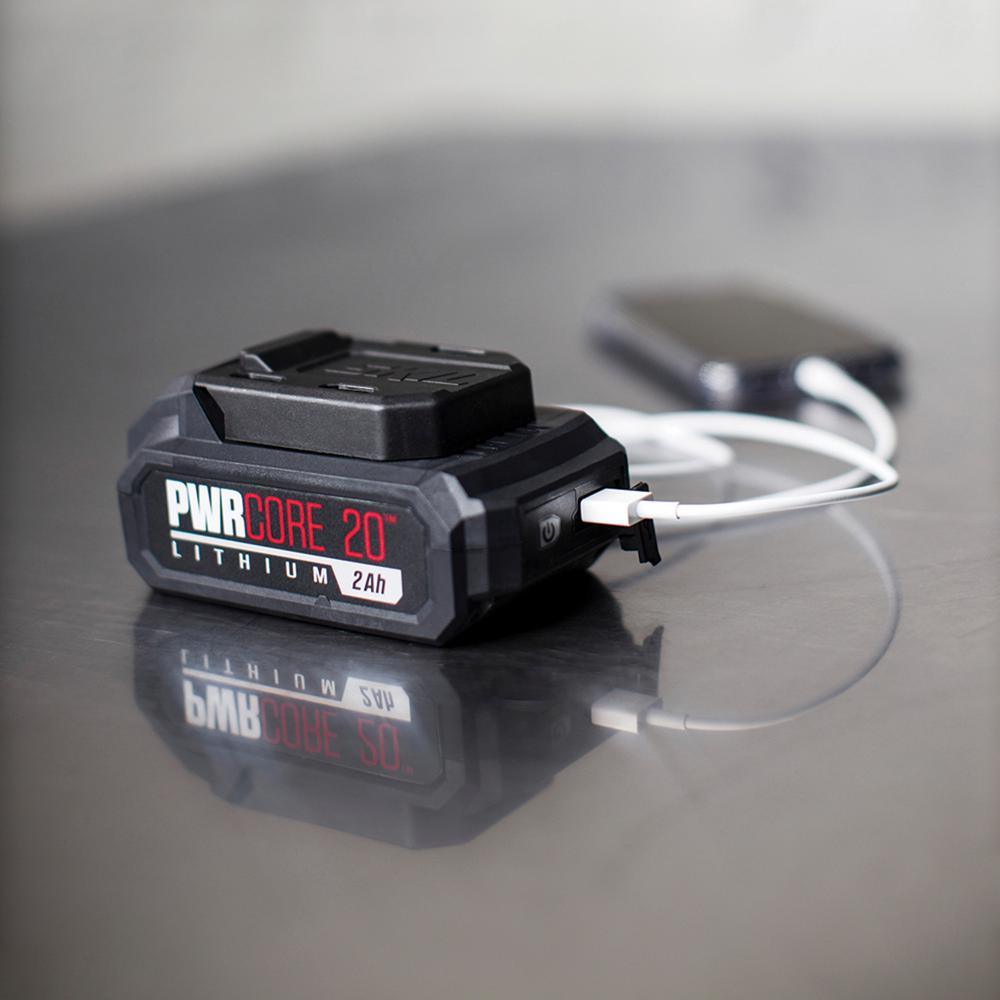 PWRCore 20-Volt 2.0Ah Lithium-Ion Battery with PWRAssist Mobile Charging - Super Arbor