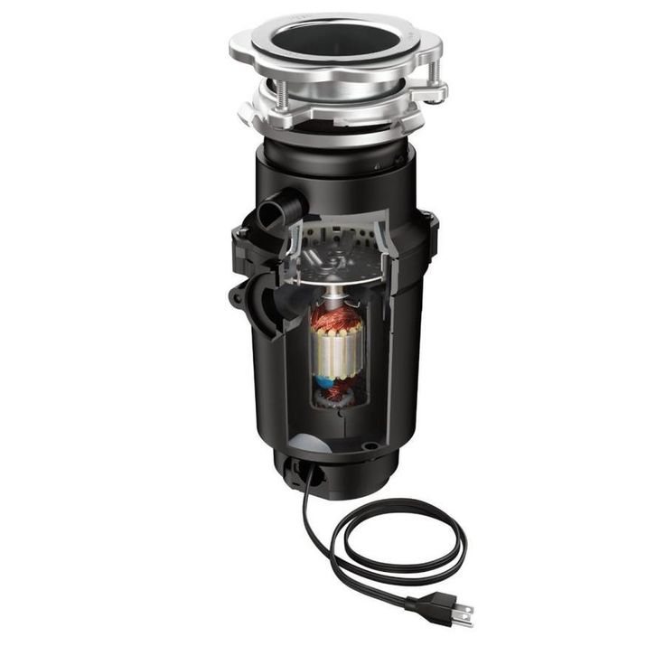 Moen Lite Series 1/3 -HP Continuous Feed Garbage Disposal with Power Cord and Universal Mount