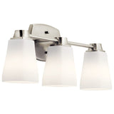 DELTA Sandover 3-Light Nickel Traditional Vanity Light