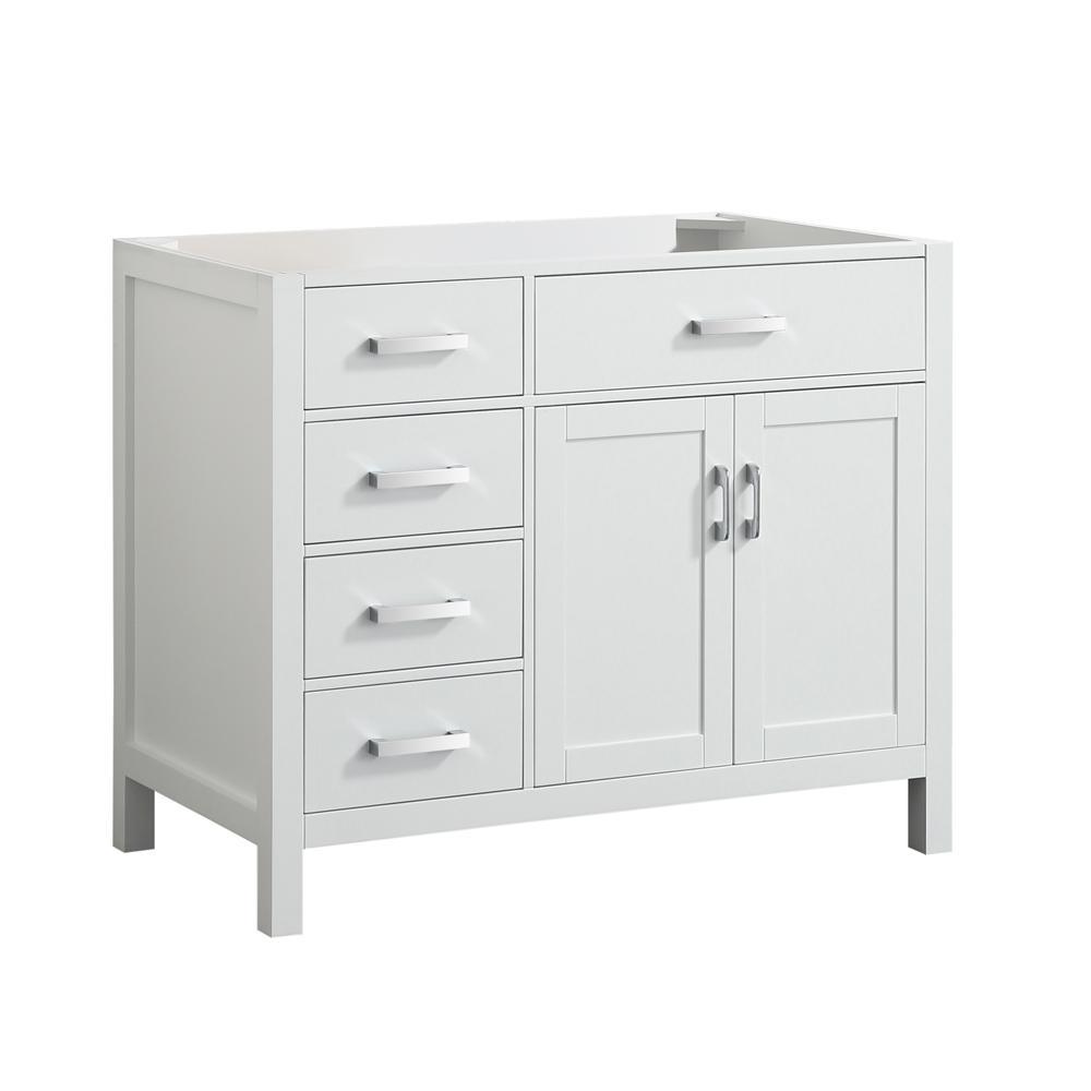 Hampton 42 in. W x 21.5 in. D Bath Vanity Cabinet Only in Grey - Super Arbor