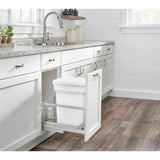 Rev-A-Shelf 24-Quart Plastic Soft Close Pull Out Trash Can
