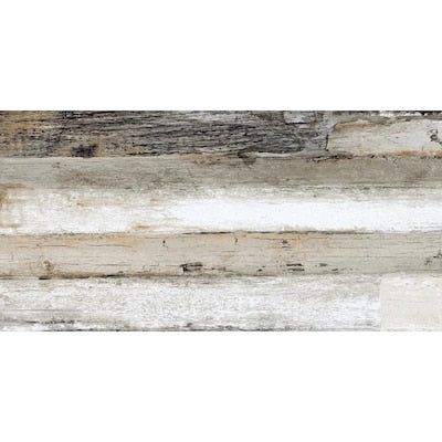 American Villa Vine-Yard 8-Pack Vineyard 12-in x 24-in Glazed Porcelain Wood Look Floor Tile