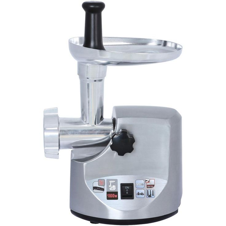 1800-Watt Silver Heavy-Duty Meat Grinder