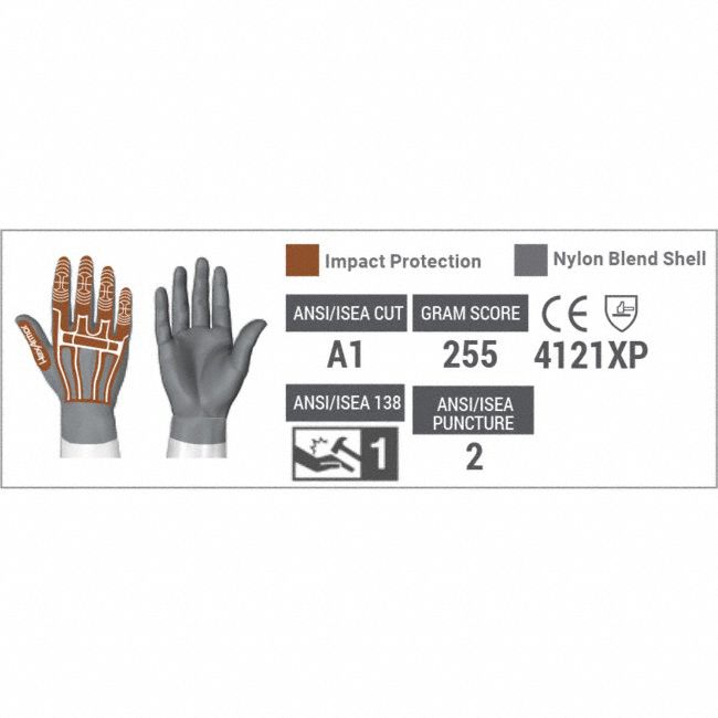 HEXARMOR Helix 1095 Nitrile-Coated Impact-Resistant Gloves - S