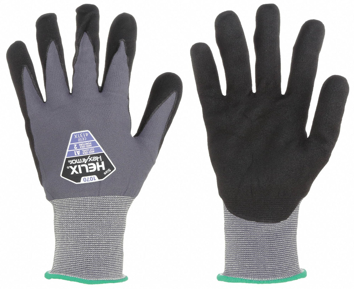 HEXARMOR Helix Series Small Coated Gloves with Microporous Nitrile Palm