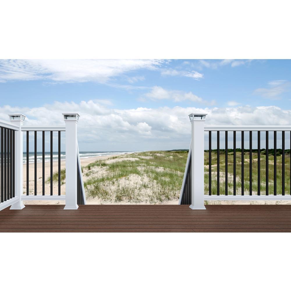 32 in. x 0.75 in. Aluminum Black Square Baluster (15-Pack) - Super Arbor
