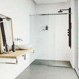 Elling-Ton 59 in. 4-Jet High Pressure Shower System with Fixed Rainhead and Handheld Dual Shower in Matte Black