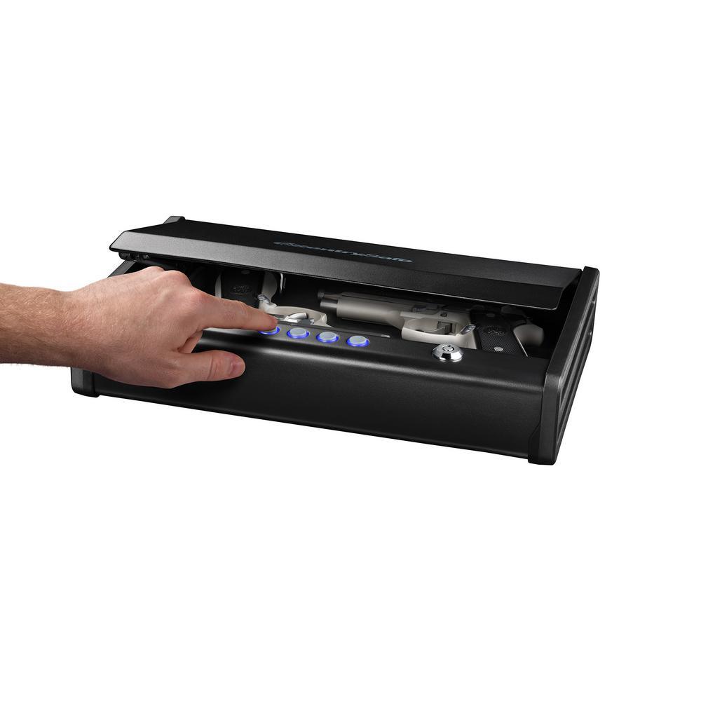 2-Gun Quick Access Electronic Combination Lock Pistol Safe in Black - Super Arbor
