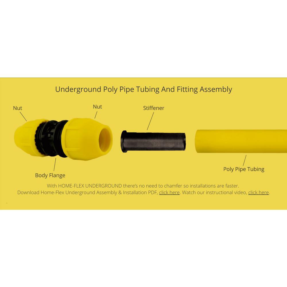 1/2 in. IPS x 500 ft. DR 9.3 Underground Yellow Polyethylene Gas Pipe - Super Arbor
