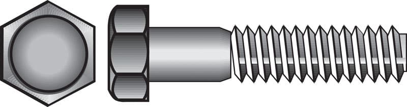 Hillman 5/8 in. Diameter x 3-1/2 in. Length Zinc-Plated Steel Hex Bolt, 25-Pack