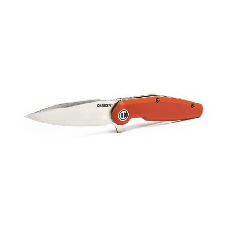 Crescent 3.5 in. Harpoon Blade Everyday Carry Pocket Knife with Rawhide Composite Handle