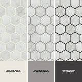 MSI Carrara White Hexagon 12 in. x 12 in. x 10 mm Polished Marble Mesh-Mounted Mosaic Floor and Wall Tile (10 sq. ft. /case)