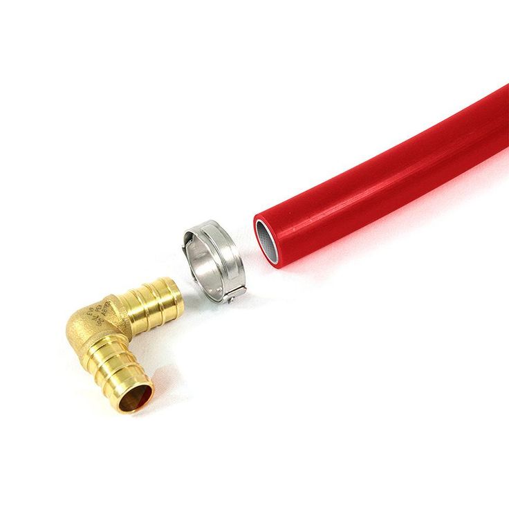 1/2 in. x 1000 ft. PEX Tubing Oxygen Barrier Radiant Heating Pipe in Red