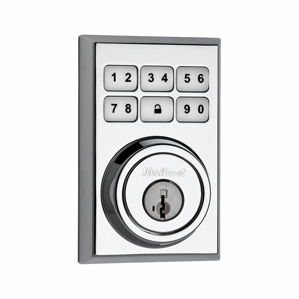 Z-Wave SmartCode 910 Contemporary Satin Nickel Single Cylinder Electronic Deadbolt Featuring SmartKey Security - Super Arbor
